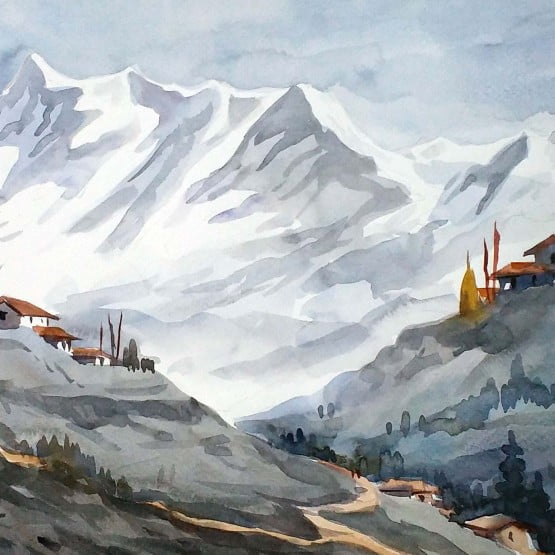 The Himalayas – Mountain Peaks, Samiran Sarkar (India) - Exquisite Art