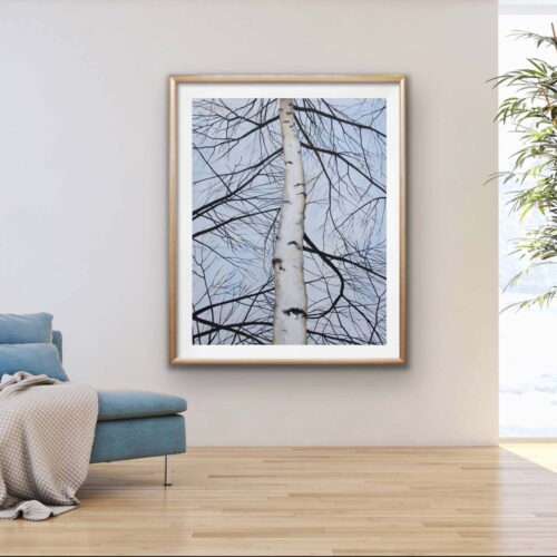 Buy painting online Singapore Birch Tree Vitaly Didenko Turkmenistan Exquisite Art