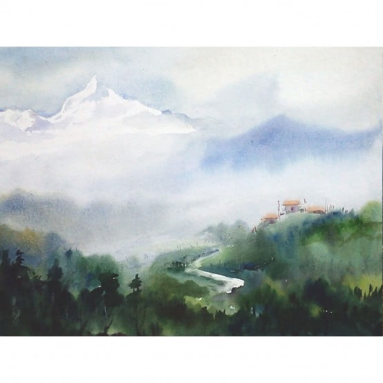 Samiran Sarkar The Himalayas The Mist and Clouds