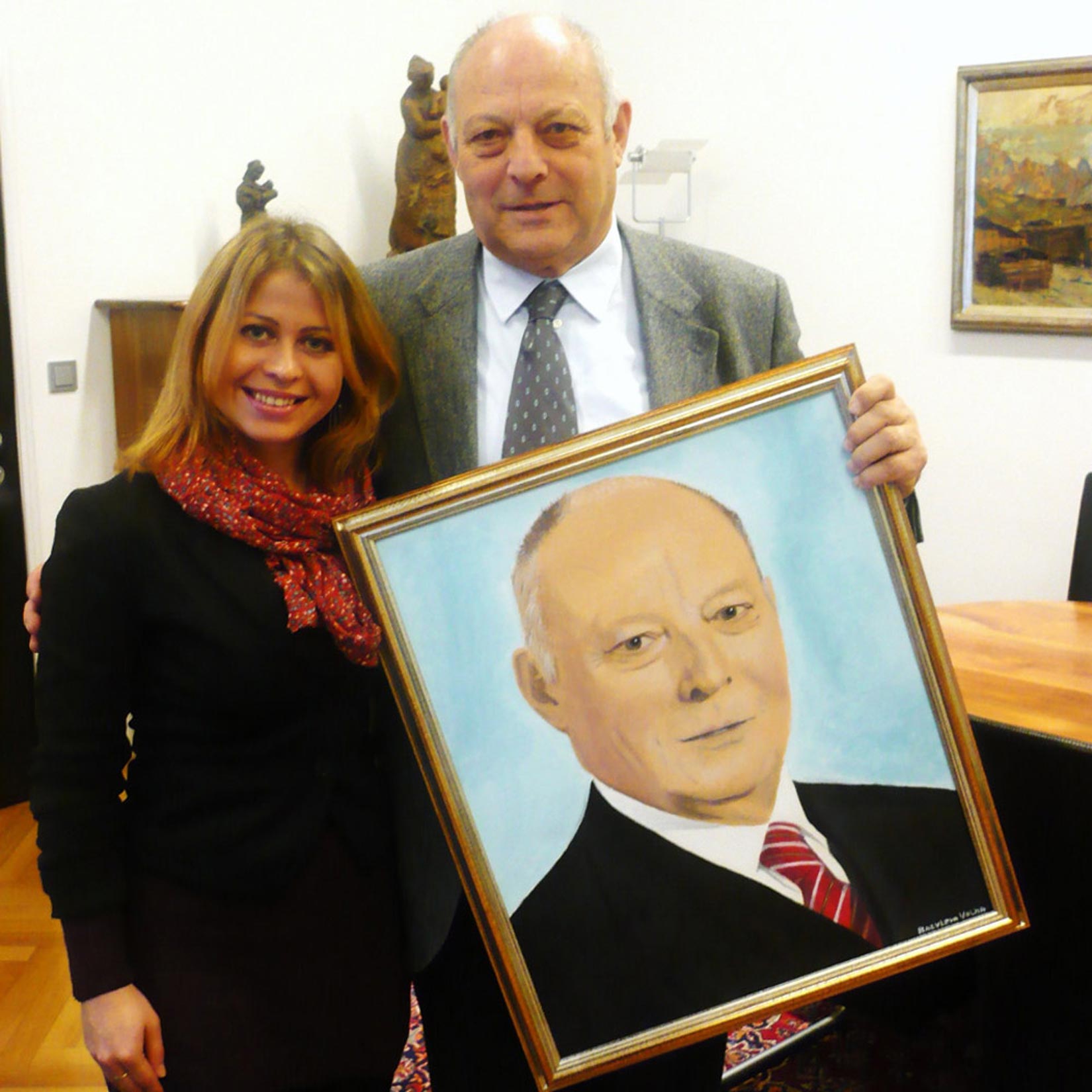 Portrait of Italian politician Volha Bazyleva Exquisite Art