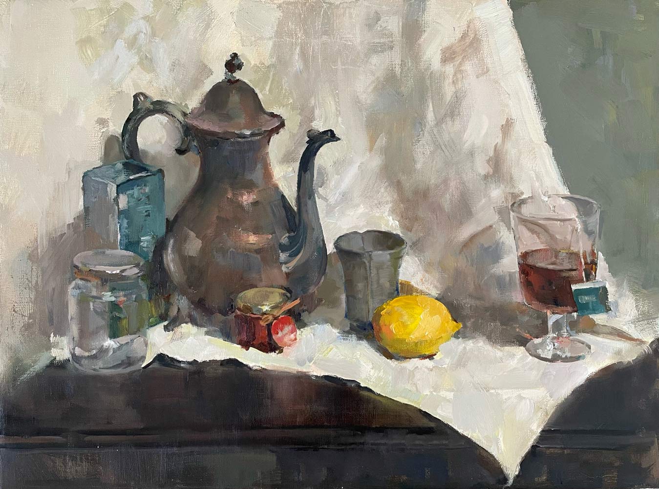 Buy painting online Singapore Exquisite Art Irina Forrester Still life with a lemon