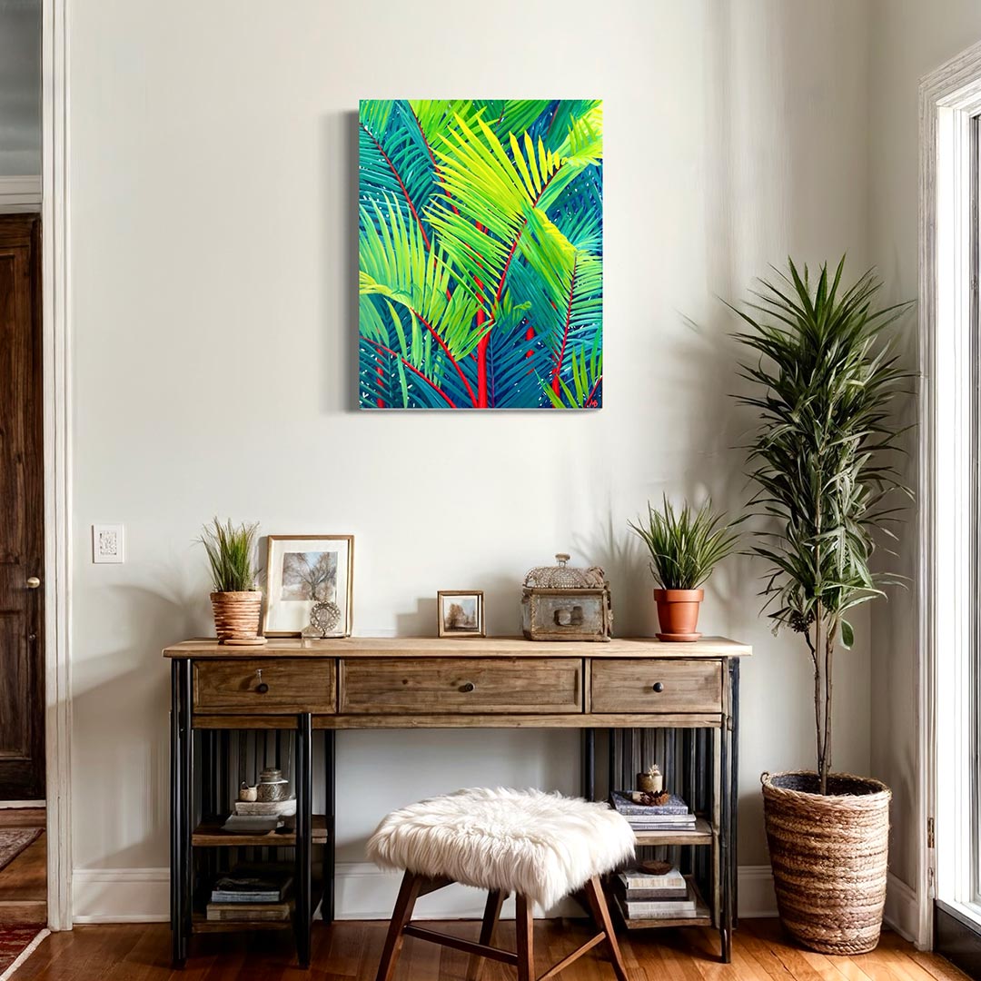 Buy painting online Singapore Exquisite Art Margarita Buttenmueller Tree Series Red Palm Forest 2