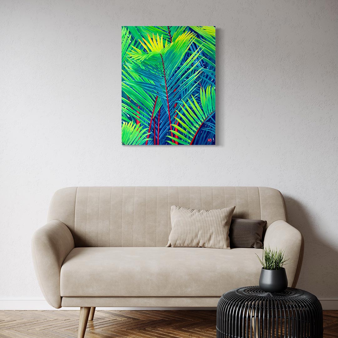 Buy painting online Singapore Exquisite Art Margarita Buttenmueller Tree Series - Red Palm Forest 3